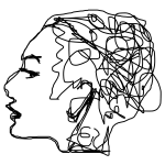woman with brain wiring