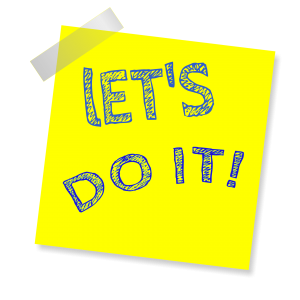 postit note saying lets do it stop smoking