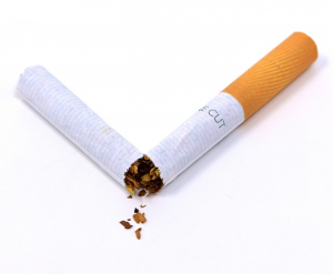 broken cigarette